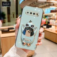 AnDyH New Design Phone Case for Samsung S8 Plus S9 Plus S10 Plue Stereo Duck Mobile Phone Holder Phone Case Fashionable and Comfortable Soft Case with