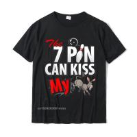 Seven 7 Pin Can Kiss My Funny 10 Pin Bowling Mens T-Shirt Custom Tops Shirts Cotton Man Tshirts Custom Fashionable