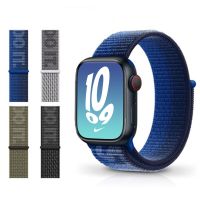 【lz】¤◐  Tali jam tangan nilon untuk jam Apple gelang 44mm 49mm 45mm 42mm 40mm 41mm gelang jam nilon Correa iWatch Ultra Series 8 7 6 Se 5 4 3 Band