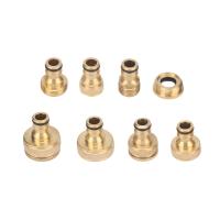 1/2" 3/4" 1" Male/Female Thread Brass Nipple Connector Copper Water Tap Car Wash Water Gun Pipe Fittings Coupling Adapters Pipe Fittings Accessories