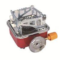 [COD] Outdoor mini square stove gas folding cassette head picnic cooking utensils with long