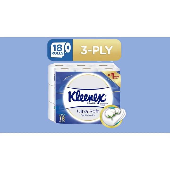 practical Kleenex Ultra Soft Bathroom Tissue - 18 Rolls | Lazada PH