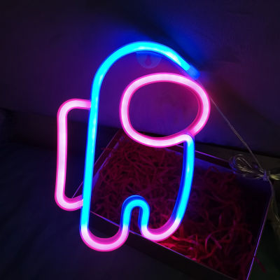 Neon Light LED Spaceman Bulbs Wall Signs Shop Bar Party Outdoor Decoration Cute Room Decor Ambient Lamp 3d Gaming Neon Tape