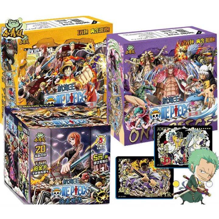 One Piece Collection Cards Box Booster Pack Anime Luffy Zoro Nami