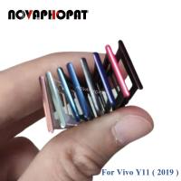 Novaphopat ถาดใส่ซิมการ์ดใหม่เอี่ยมสำหรับ Vivo Y11 2019 1906ช่องใส่ซิมการ์ดตัวอ่านอะแดปเตอร์พิน