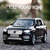 XC90วอลโว่1:32โมเดลรถโลหะผสมหล่อขึ้นรูปเสียงสูง E137ของขวัญของเล่นเด็กคอลเลกชันแบบดึงถอยหลัง