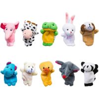 10ชิ้นน่ารักของขวัญวันเกิดวันคริสต์มาสการ์ตูน Boneka Jari Tangan สัตว์ทางชีววิทยาของเล่นตุ๊กตาเด็กเบบี้โปรดปรานตุ๊กตาของเล่นสำหรับเด็กยัดไส้ของเล่น