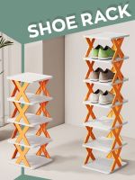 【CC】 2-9 Layers Shoe Racks Folding Cabinet Shoes Storage Organizer Space-Saving Shelf Door Color Matching Cabinets