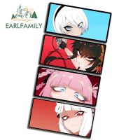 EARLFAMILY 13ซม. 2B สอดแนม × Family Eyes Slaps,เซิร์ฟบอร์ดกระจกบังลมไวนิลสติกเกอร์รถลายอนิเมะรูปลอกติดรถยนต์กันน้ำ