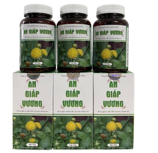 3 hộp an giáp vương hỗ trợ giảm sự tiến triển của bướu cổ lành tính hộp 90g - ảnh sản phẩm 1