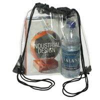 New Transparent Drawstring Backpack School Tote Gym Bag Sport Pack