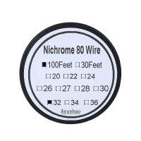 Nichrome 80สาย32เกจ100ฟุต0.2มม. ตัวต้านทานต่อ Cantal Awg แกนฉีดละอองด้วยตัวเอง