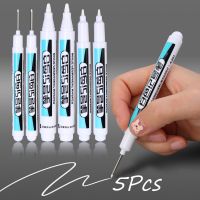 5/1Pcs Oily White Marker Pen Graffiti Pens Waterproof Permanent Gel Pencil Tire Notebook Glass Painting Pen 0.7mm 1mm 2.5mmHighlighters  Markers