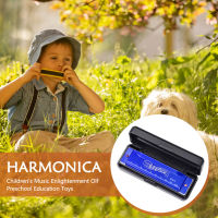 Early การศึกษา Mini Harmonica เครื่องดนตรีของเล่นการเรียนรู้ง่าย10หลุม20 Tone Harmonica กับกรณีผู้ใหญ่เด็ก Gift