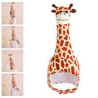 Teniron หมวกเครื่องแต่งกาย Giraffe หมวกตุ๊กตาตลกรูปร่าง Giraffe หมวกสัตว์แปลกใหม่