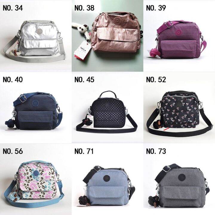 top-kipling-กระเป๋าสะพายไหล่กระเป๋าถือสําหรับสตรีผ้าไนล่อนเหมาะกับการพกพาเดินทาง-k08249