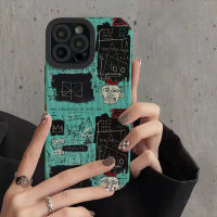 DDONG เคสซิลิโคนแบบนิ่มตัวอักษรแฟชั่นสำหรับ iPhone 11 12 13 14 Pro Max 7 8 14 Plus XR XS X Street Artgraffiti เคสโทรศัพท์