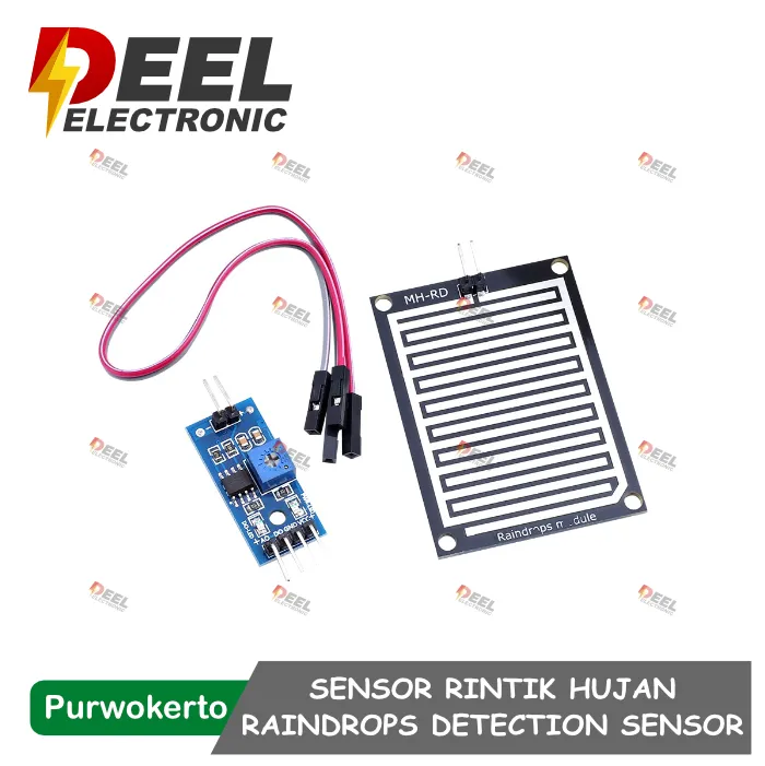 SENSOR RINTIK HUJAN RAINDROPS DETECTION MODULE SENSOR AIR HUJAN ...