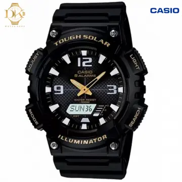 Casio 5 alarms tough solar 2024 illuminator price