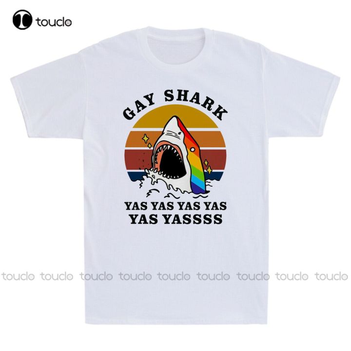 new-lgbt-gay-shark-yas-yas-yas-yassss-vintage-funny-shark-lovers-gift-mens-t-shirt-hiking-nbsp-shirt