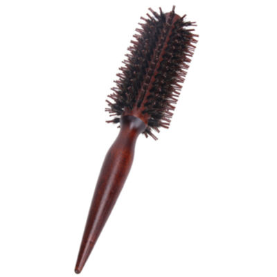 Tool Wood Handle Hairdressing Radial Comb Bristle Hair Brush