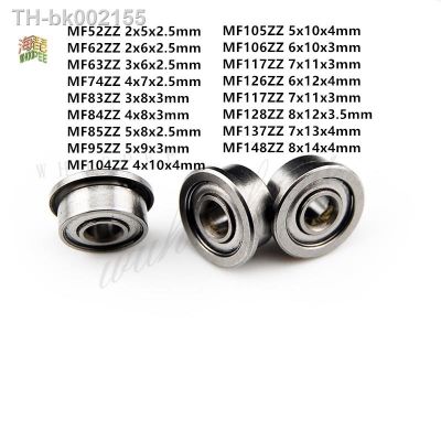 ✷✱ 5pcs MF52ZZ MF62ZZ MF63ZZ MF74ZZ MF83ZZ MF84ZZ To MF148ZZ Miniature Flange Bearing Thin Wall Metal Shielded Flanged Bearings