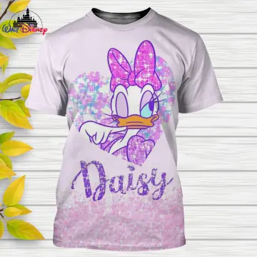 Cute Purple Daisy Duck Disney Cartoon Graphic Casual Outfits