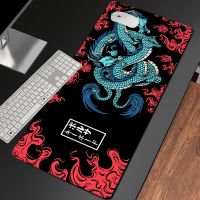 New Japan Dragon Mouse Pad Black Gaming Laptop Deskmat Computer Desk Anime Mousepad Gamer Carpet Mouse Mat Office Accessories Rubber