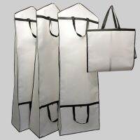 Wedding Dress Double-Sided Non-Woven Dust Bag Thickened Portable Folding Dual-Use Dust Cover Wardrobe Organisers