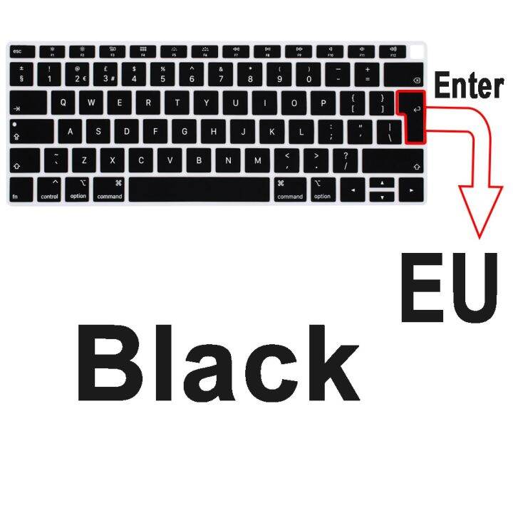 euro-english-version-laptop-keyboard-film-for-macbook-air-pro-12-13-15-16-a2338-a2337-transparent-black-silicone-keyboard-cover-keyboard-accessories