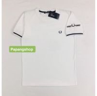 งานเสื้อยืดแขนสั้น งานปัก-งานป้าย FRED PERRY  ผ้าดีมากรุ่นนี้ ทรงสวย  No.30 ชาย/หญิง