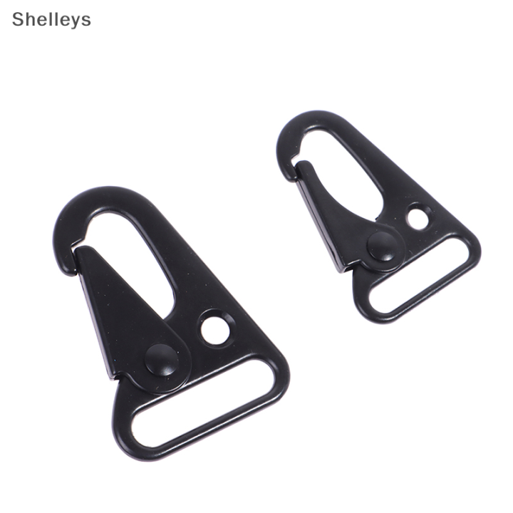 shelleys-อะไหล่มีตะขอ2ชิ้นสำหรับหัวเข็มขัด-carabiner-ปากนกอินทรีอะลูมินัมอัลลอย