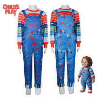 Ghost Baby Chaji ซีซั่น2 cos เสื้อผ้า Chucky การแสดงฮาโลวีนของ Chaji cosplay เสื้อผ้าสำหรับเด็ก