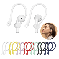 2ชิ้นหูฟังชุดหูฟังบลูทูธไร้สายกันตกหูฟังแบบเกี่ยวหู AirPods ที่ใส่อุปกรณ์ป้องกันกีฬากันหายสำหรับ Air-Pods 1 2 3 4