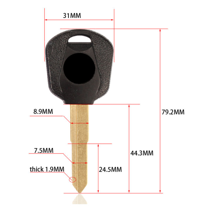 รถจักรยานยนต์เจียระไนคีย์คีย์ว่างเปล่าที่สำคัญสำหรับฮอนด้า-cb400-vtr250-vtec-หยก-cb-1-vt250-jade250แตน250-cbr250-mc19-mc22