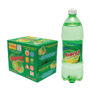 Thùng 12 chai Nước Ngọt Có Gaz Bidrico 1,25 Lít - Hương vị Chanh