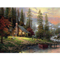 Landscape Nature Village 11CT Cross-Stitch DIY Embroidery Full Kit Craft Knitting Painting Handiwork Christmas Gift For s