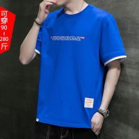 False two short sleeve T-shirt man half sleeve shirt render unlined upper garment of ins summer printing tide boys printed on clothes --ntx230801✕✆