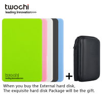 Original Twochi 2.5นิ้วฮาร์ดไดรฟ์ภายนอก320G 500G Mini USB3.0 1TB 750G 160G 250G HDD แบบพกพาภายนอก HD Hard Disk