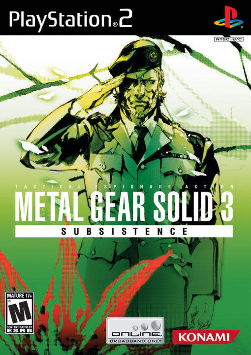 [PS2] Metal Gear Solid 3 Subsistence (DVD9)(1 DISC) เกมเพลทู แผ่นก็อป