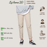 Quần kaki baggy nam nữ form chuẩn Lyihome chất kaki dày dặn lên form chuẩn