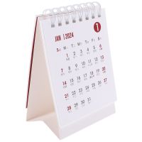 Simple Style Calendar Ornaments Desk Office Gift Daily Standing Desktop Tabletop Pocket 2023 2024 Home