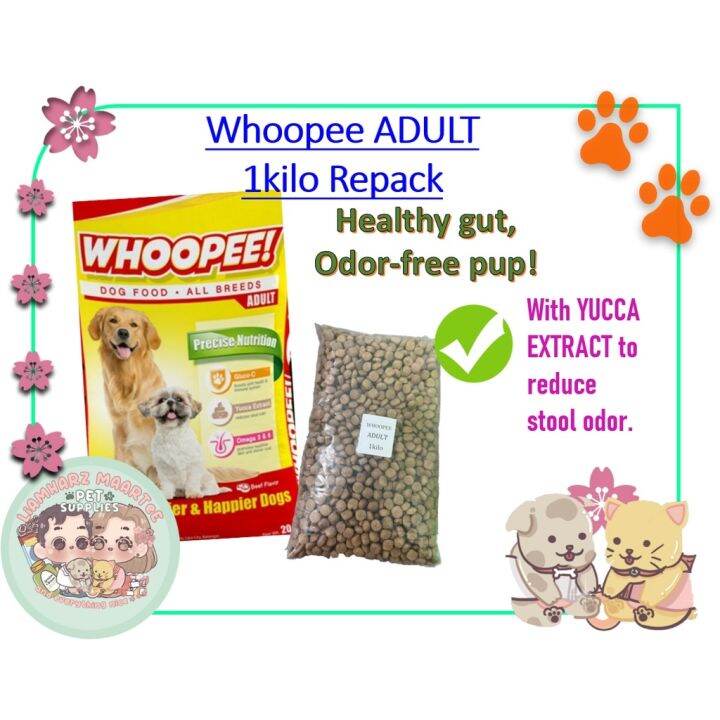 【COD】 WHOOPEE DOG FOOD FOR ALL BREEDS 1KILO REPACK Lazada PH