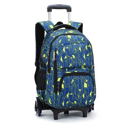 【LZ】❁♛  Mochila impermeável para crianças Mochilas escolares para meninos e meninas adolescentes Saco de rodas de viagem Grande capacidade