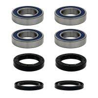 Both Rear Axle 4 Wheel Bearing 4 Seal Kit for Suzuki ATV King Quad 300 4x4 Quadrunner 250 2x4 4x4 replacement 09262-32008