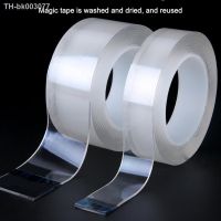 ✹▨ 1/2/3/5M Waterproof Wall Stickers Transparent Double Sided Nano Tape Double Sided Tape Reusable Bathroom Home Decoration Tapes