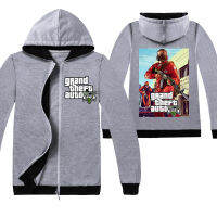 GTAชายหญิงซิปเสื้อแขนยาวHooded Coatเสื้อกันหนาวเกมการ์ตูนเด็กเสื้อC1217เสื้อผ้าเด็กใส่ลำลองสำหรับฤดูใบไม้ร่วงฤดูหนาวหลวมเสื้อคาร์ดิแกนกีฬา