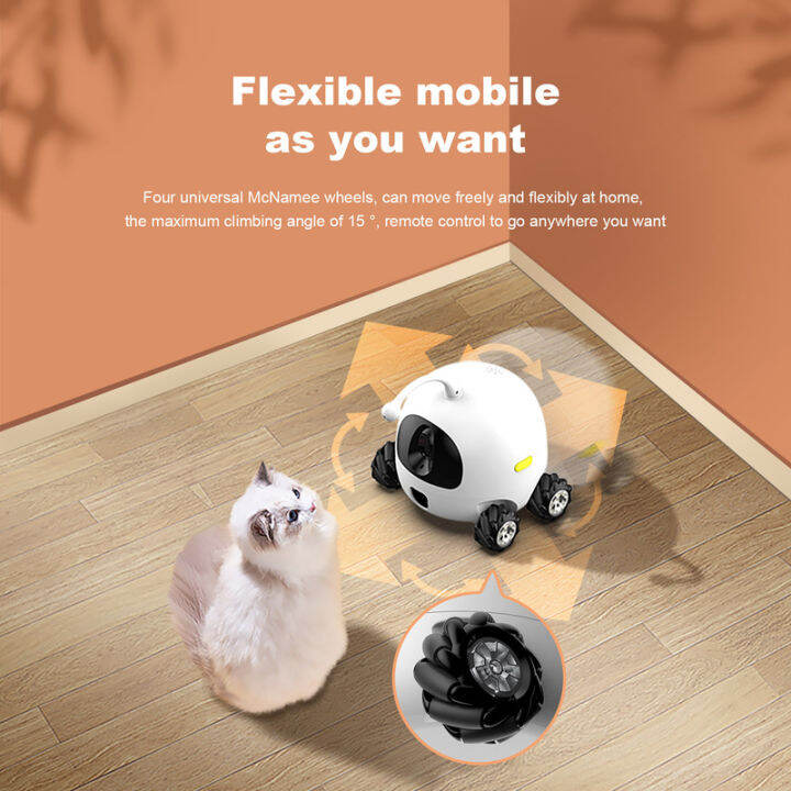 สินค้าใหม่-rabbit-selection-pet-pando-pet-companion-camera-peco-แพนโด้-เปโก้-กล้องหุ่นยนต์สำหรับสัตว์เลี้ยง