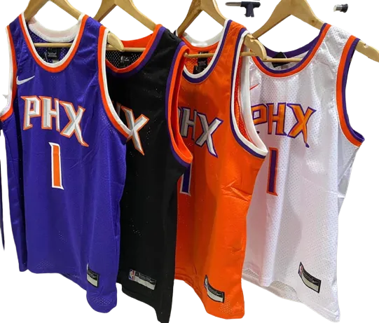 Youth Phoenix Suns #1 Devin Booker Statement Jersey - Black - Dingeas