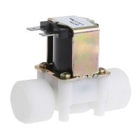 3/4 Plastic Solenoid Valve 12V 24V 220V PP N/C Magnetic Washing Machine Dispenser Water Pneumatic Pressure Controller Switch